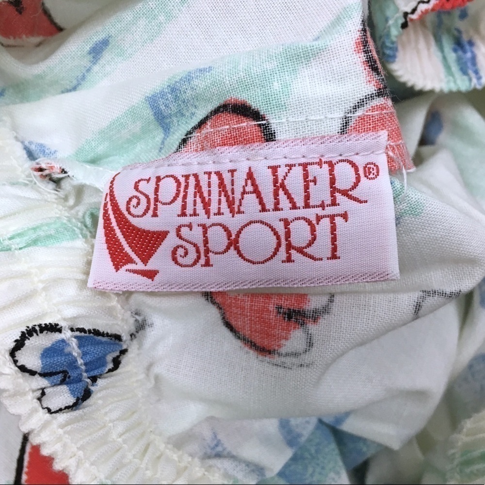 VINTAGE 80s Pants Spinnaker Sport Hearts Graffiti Retro High Waist Medium NWT - Picture 8 of 9
